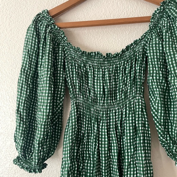 Gingham puff sleeve mini dress - faithfull the brand - Picture 6 of 7